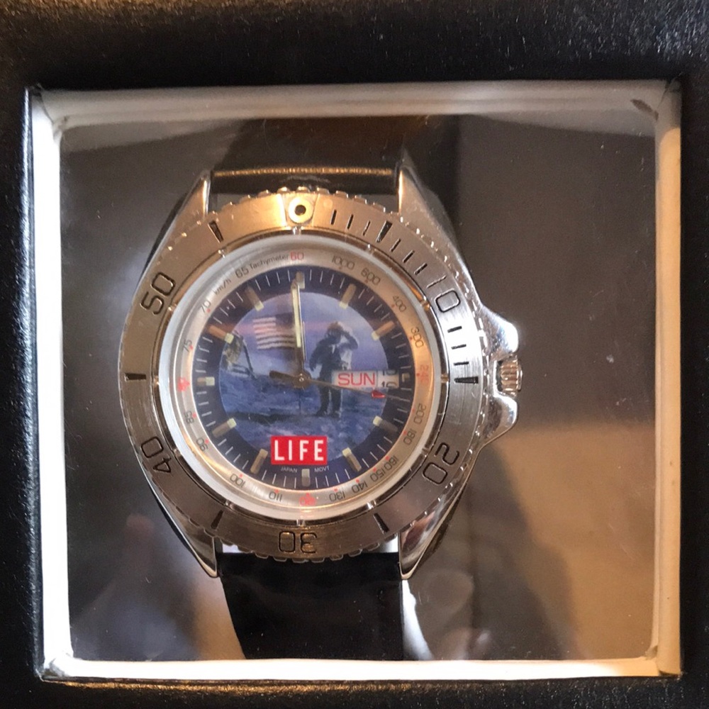 Life Magazine Watch with Black Strap